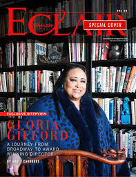 Gloria Gifford on the cover of Eclair Magazine — A Journey from Broadway to Award Winning Director